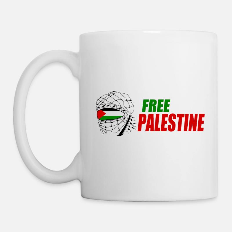 Free palestine - Mug blanc - blanc