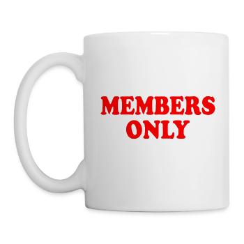 members only - Tasse - Weiß - Links