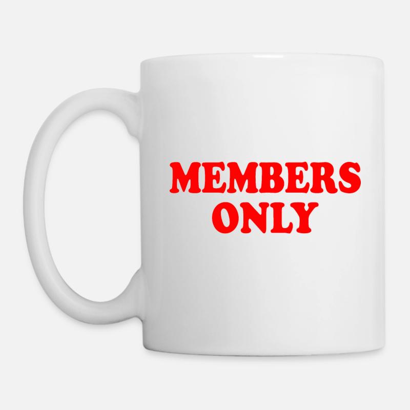 members only - Tasse - Weiß