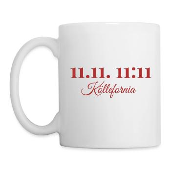 Kölle-fornia 11.11. 11:11 Karneval - Tasse - Weiß - Links