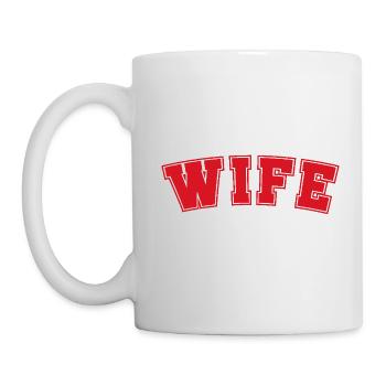 Ehefrau - Tasse - Weiß - Links