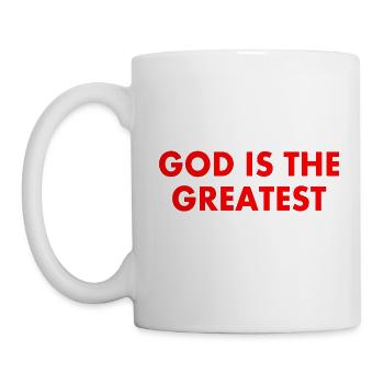 god is the greatest - Tasse - Weiß - Links