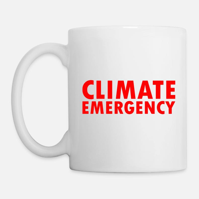 Climate emergency - Tasse - Weiß