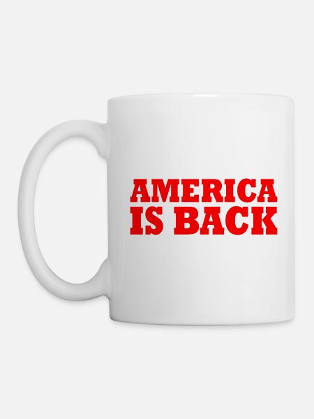 America is back - Tasse - Weiß