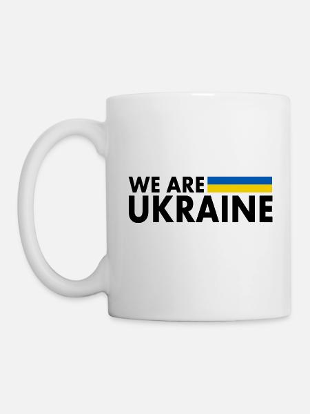 we are ukraine - Tasse - Weiß