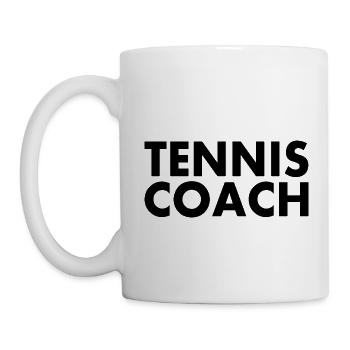 Tennis coach - Mug - white - Left