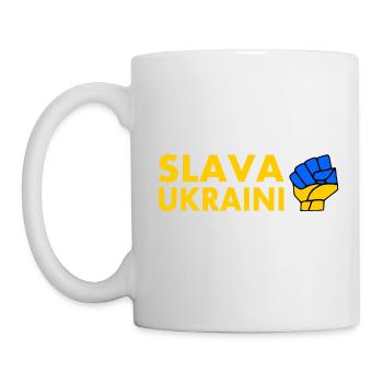 Slava ukraini - Tasse - Weiß - Links