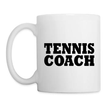 Tennis coach - Mug - white - Left