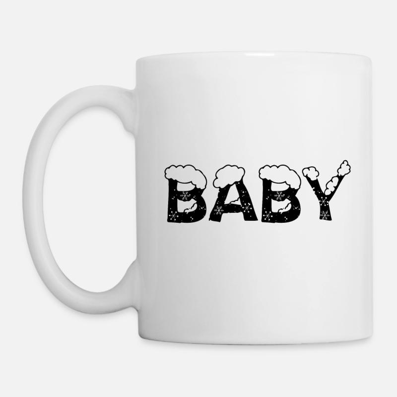 Texte Glace Costume De Noël Bébé - Mug blanc - blanc