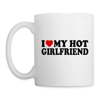 i love my hot girlfriend - Mug - white - Left