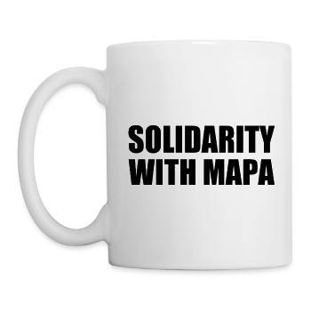 solidarity with mapa - Mug - white - Left