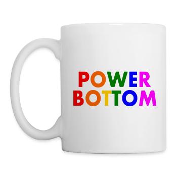 Power bottom - Mug - white - Left