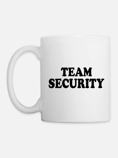 Team security - Tasse - Weiß