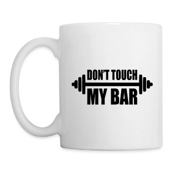 dont touch my bar - Mug blanc - blanc - Gauche