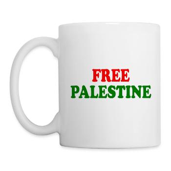 Free palestine - Mug blanc - blanc - Gauche