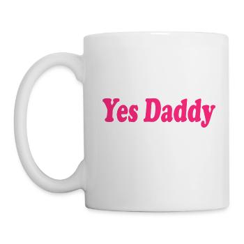 Yes daddy - Tasse - Weiß - Links