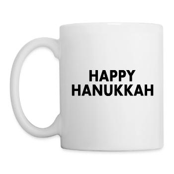HAPPY HANUKKAH - Tasse - Weiß - Links