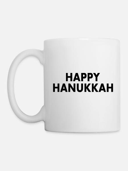 HAPPY HANUKKAH - Tasse - Weiß