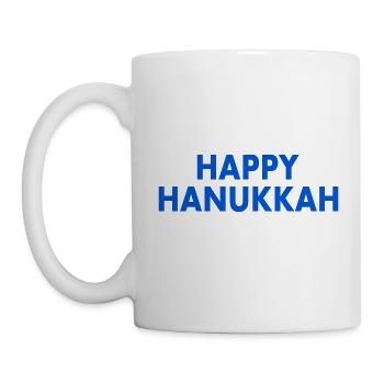 HAPPY HANUKKAH - Tasse - Weiß - Links