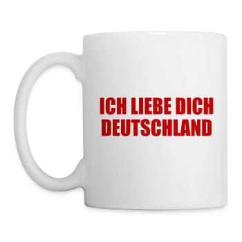 Ich liebe dich deutschland - Tasse - Weiß - Links