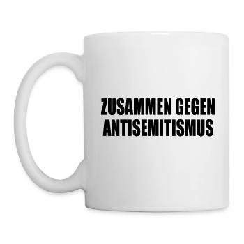 zusammen gegen antisemitismus - Tasse - Weiß - Links