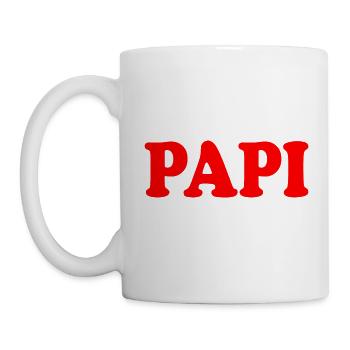 Papi - Tasse - Weiß - Links