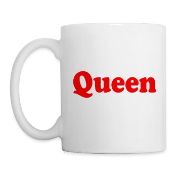 Queen - Tasse - Weiß - Links