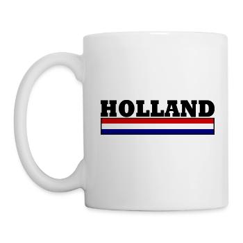 Holland Flagge - Tasse - Weiß - Links