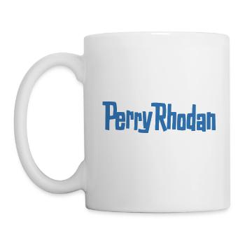 Perry Rhodan Logo blau - Tasse - Weiß - Links