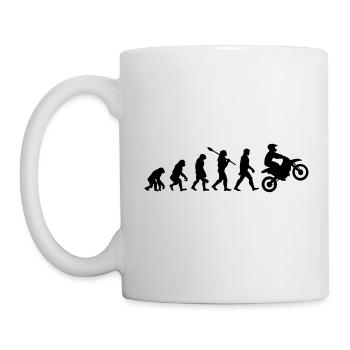 Motocross Motorsport Moto Pilote Evolution Fun - Mug blanc - blanc - Gauche
