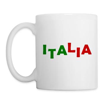 italian flag - Mug - white - Left