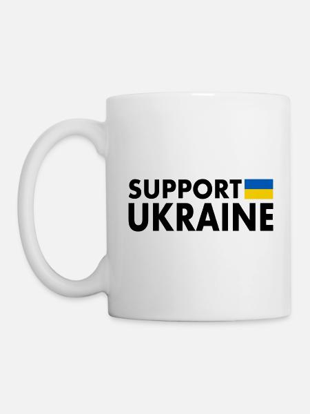 Support ukraine - Tasse - Weiß