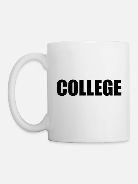 College - Tasse - Weiß