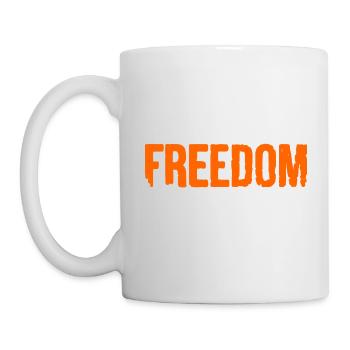 Freedom - Tasse - Weiß - Links