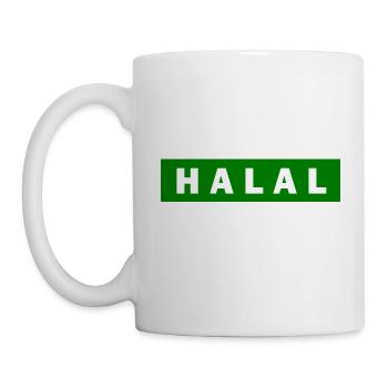 Halal - Tasse - Weiß - Links
