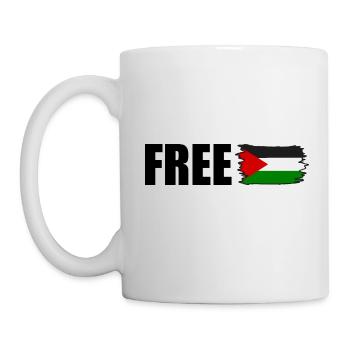 Free palestine - Mug blanc - blanc - Gauche
