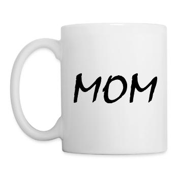 Mom - Tasse - Weiß - Links