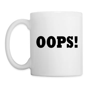 Oops - Mug - white - Left