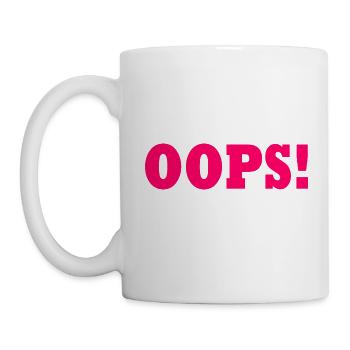 Oops - Mug - white - Left