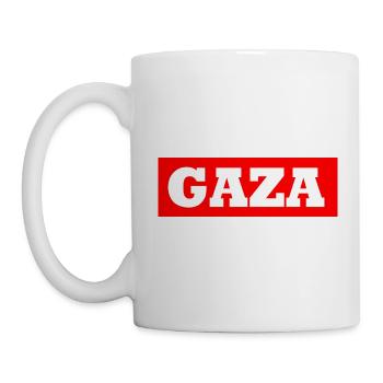 Gaza - Tasse - Weiß - Links