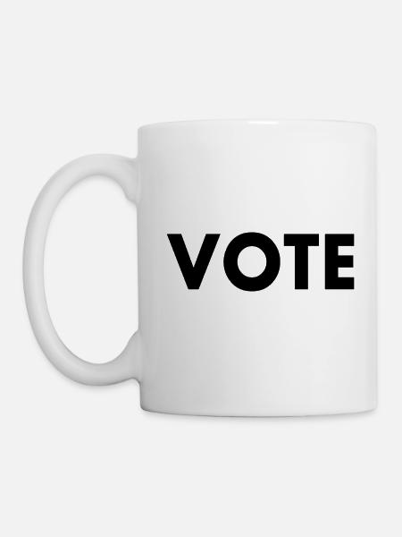 Vote - Tasse - Weiß