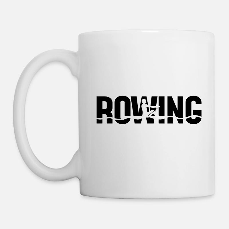 Rameurs aviron équipe rames - Mug blanc - blanc