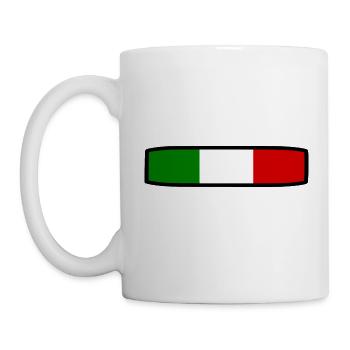 Italien flagge - Tasse - Weiß - Links