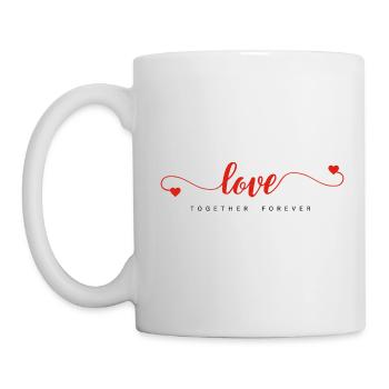 Love Together for Forever / Love Together Forever - Tasse - Weiß - Links