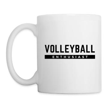 Volleyball-Enthusiasten - Tasse - Weiß - Links