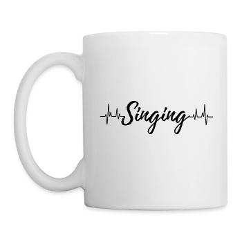 Chanter Heartbeat. - Mug blanc - blanc - Gauche