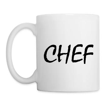 Chef - Tasse - Weiß - Links