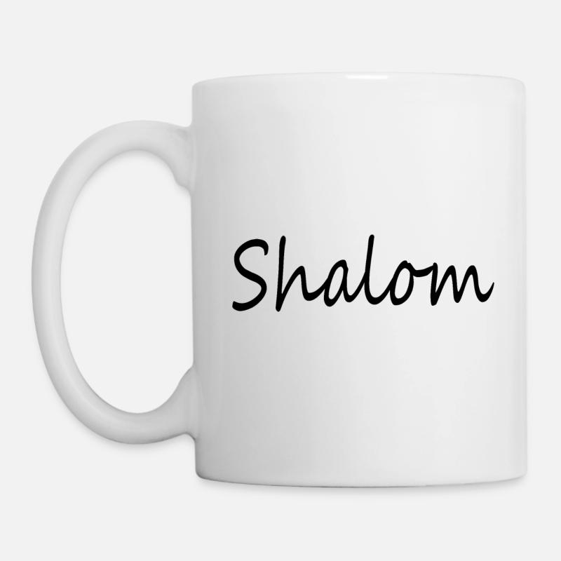 Shalom - Tasse - Weiß