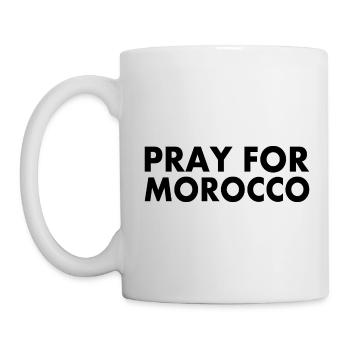 Pray for morocco - Mug - white - Left