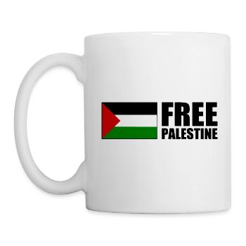 Free palestine - Tasse - Weiß - Links